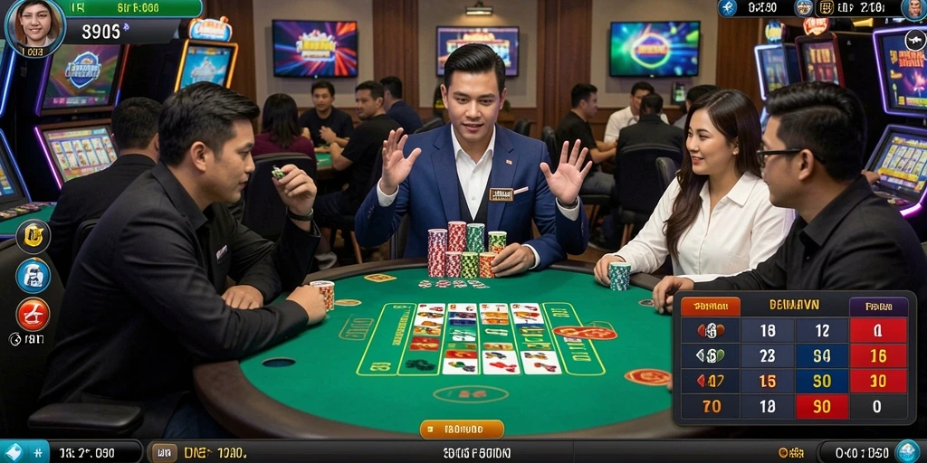 Fitur sosial untuk berkolaborasi dengan pemain lain.