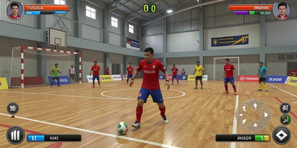 Pemandangan restoran indah dalam game MIOTOTO.