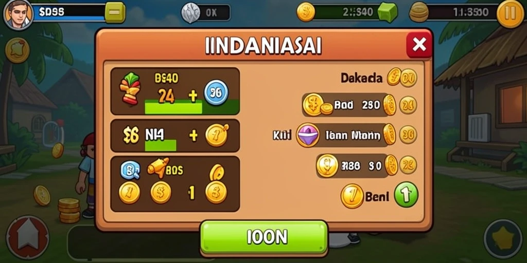 Halaman bonus yang menampilkan promo menarik untuk pengguna.