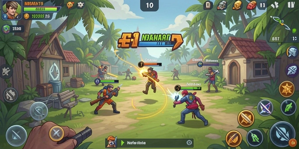 Menu interaksi sosial dalam game yang dinamis.